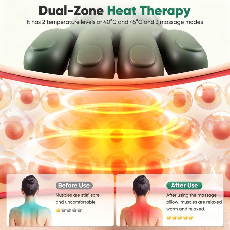 Neck and Back Massager with Heat